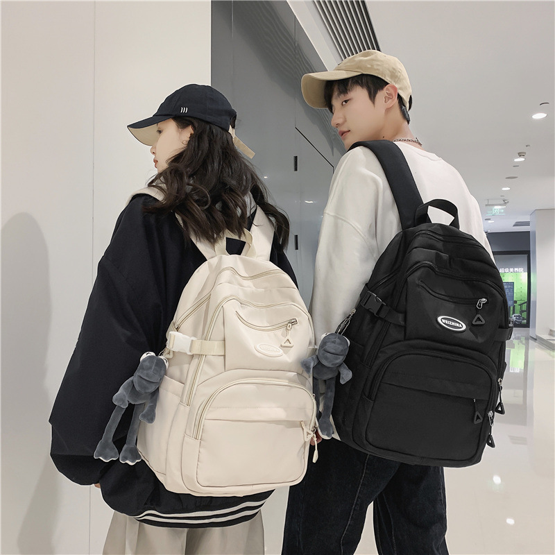 Schoolbag Female Junior High School Student Large Capacity New Korean Style 2022 Girls Middle School High School Student Waterproof Backpack Boys