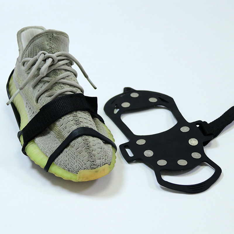 现货户外运动装备简易男女通用登山鞋钉10钉硅胶冰爪防滑鞋套