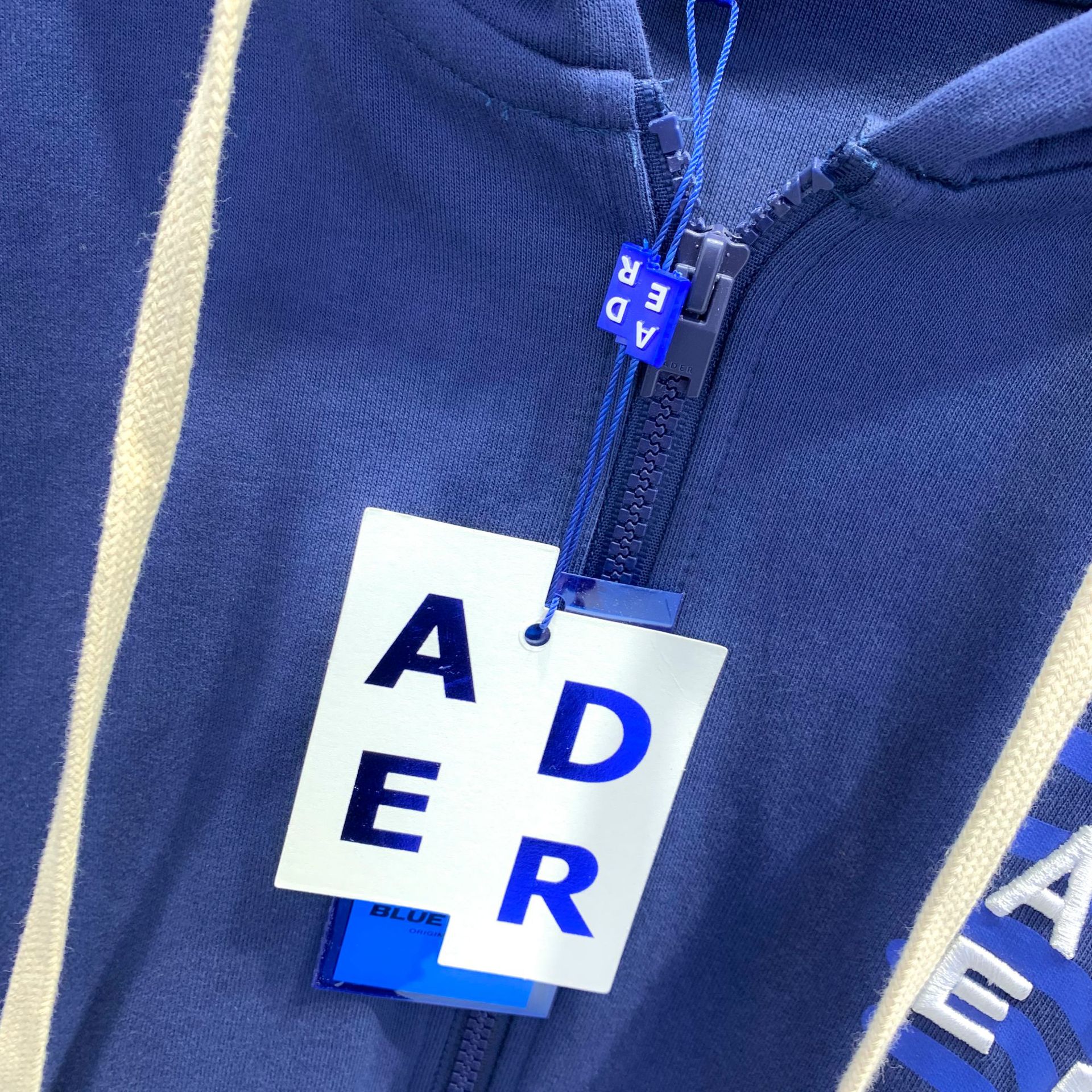 韩版ader五周年限定拉链开衫 男女同款连帽卫衣情侣宽松休闲外套