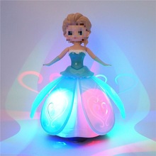 冰雪公主奇缘玩具唱歌跳舞爱莎电动万向旋转灯光音乐艾莎儿童女孩