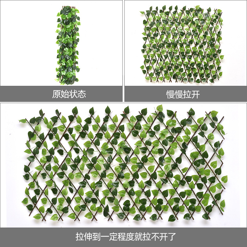 Simulation Fence Retractable Fence Willow Wood Rattan Fence Interior Decoration Wooden Fence Courtyard Fence