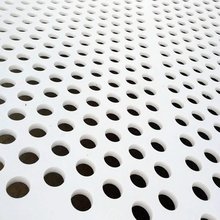 厂家生产白色PP冲孔板塑料冲孔板冲孔过滤板聚丙烯圆孔洞洞隔离板
