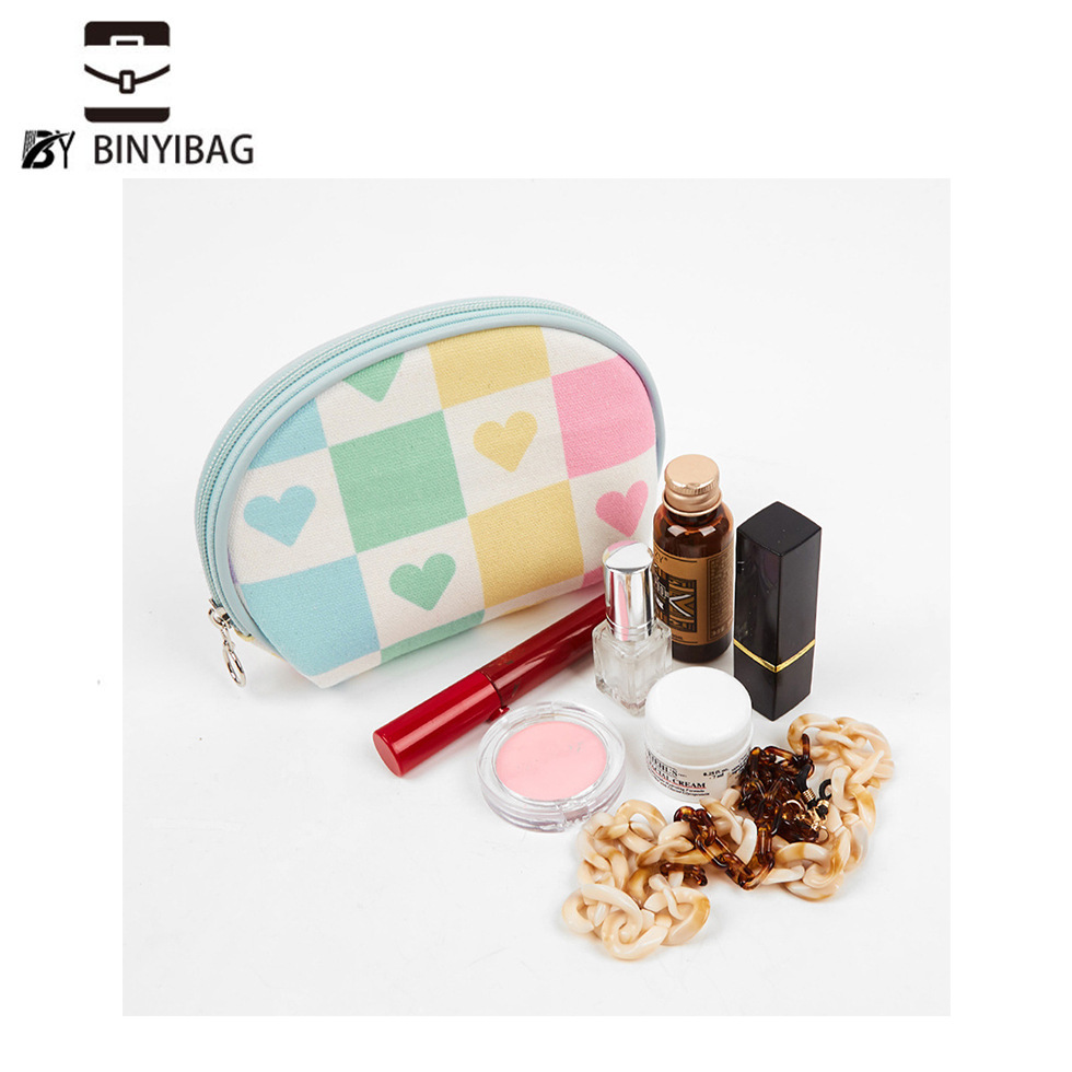 PVC Japanese Cute All-Match Transparent Visual Wash Square Embroidery Cosmetic Bag Travel Portable Waterproof Storage Bag