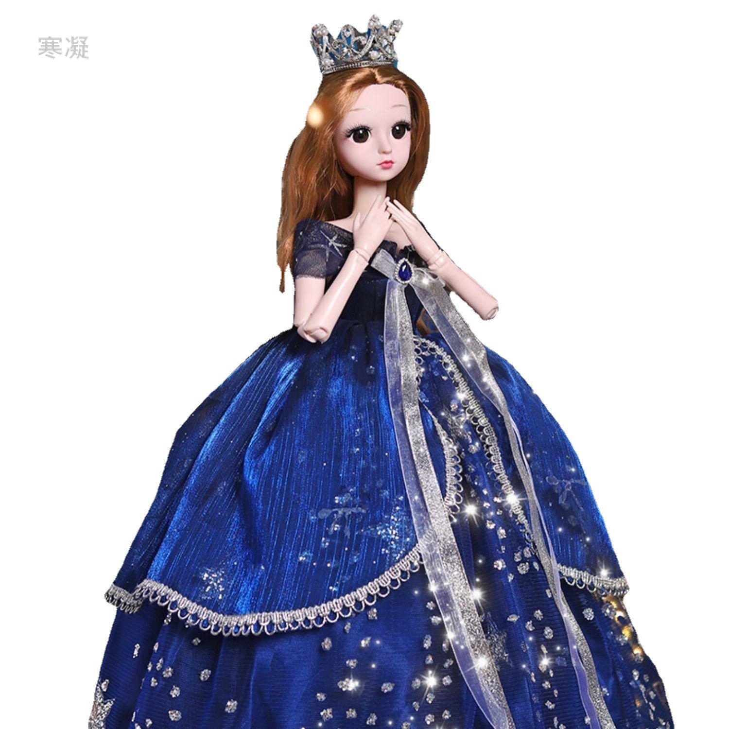 Large Size 60cm Light Barbie Doll Set Collection Edition Artificial Oversized Princess Girls' Toy Gift Cloth
