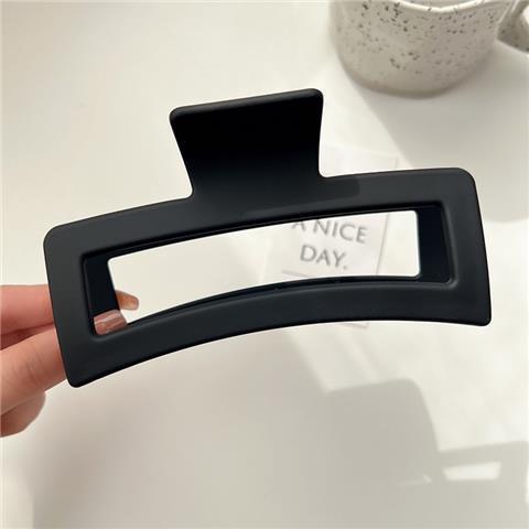 Oversized Square 12. 5cm Frosted Rubber Paint Grip Hair Volume More than Shark Clip Face Small Hair Accessory Hair Clip Jaw Clip Grip Wholesale