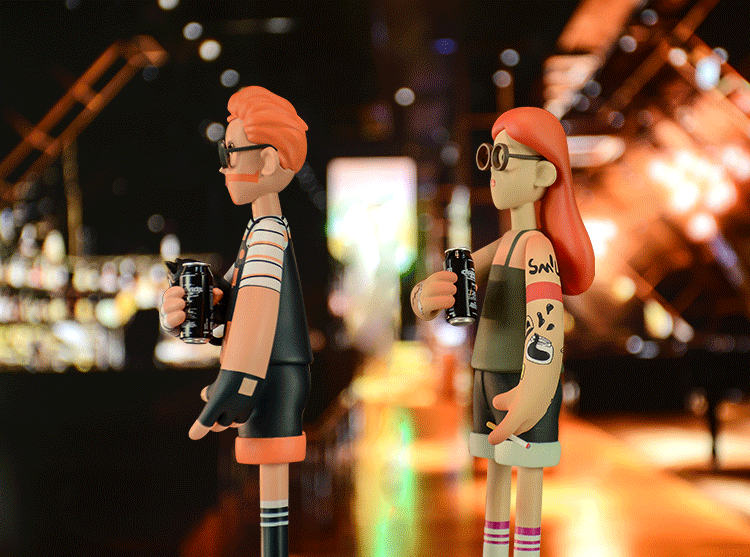 【come4arts潮感】潮流人偶原创都市男孩酷潮玩具摆件