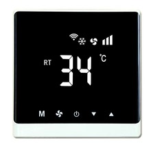 中央空调温控器面板三速开关风机盘管带wifi智能触摸屏可远程控制