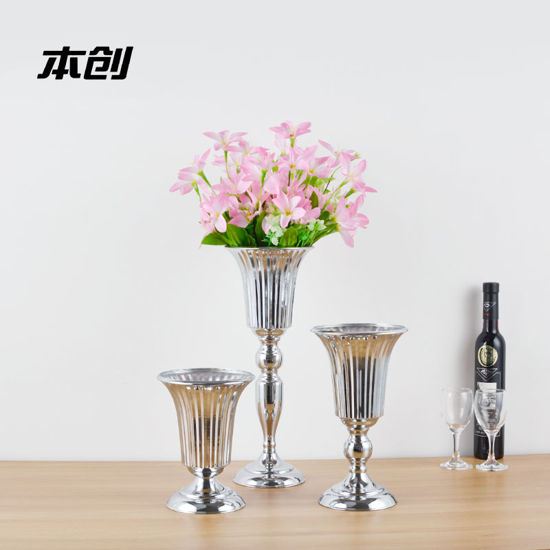 Creative Wedding Site Decoration Flower Decoration Hotel Bar Dining Table in Dining Room Decorative Vase Home Living Room Craft Decoration