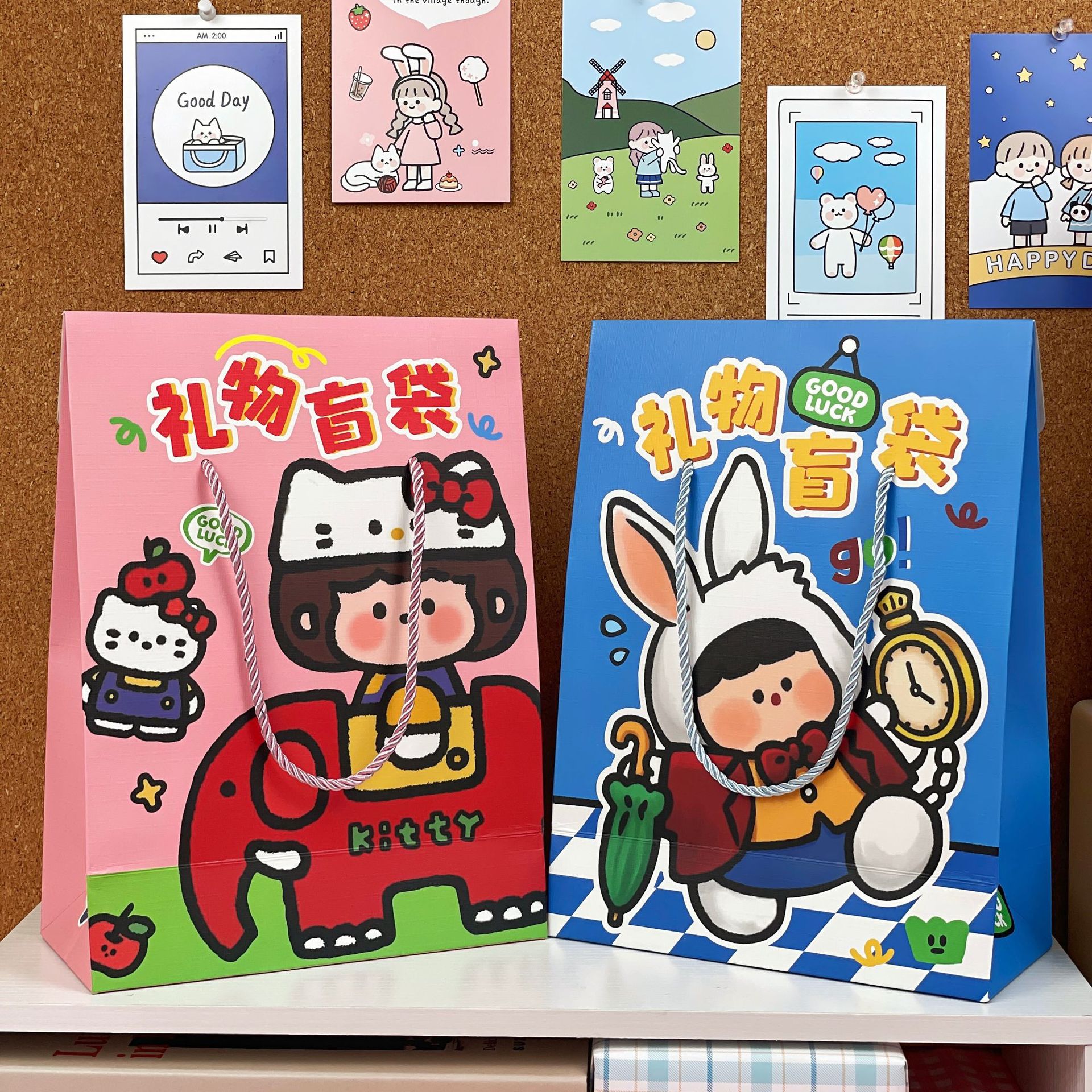 手提文具套装盲袋儿童伴手礼物小学生毕业季奖品奖励学习用品批发