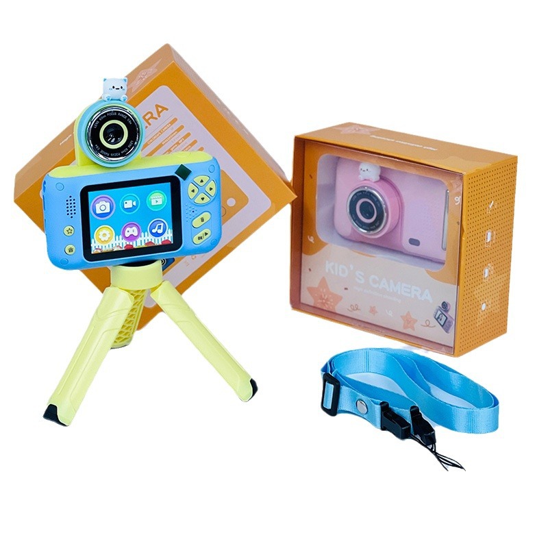 New Fun Cartoon Children's Camera Enlightenment 2000W Hd Camera Camera Mini-Portable Factory Wholesale