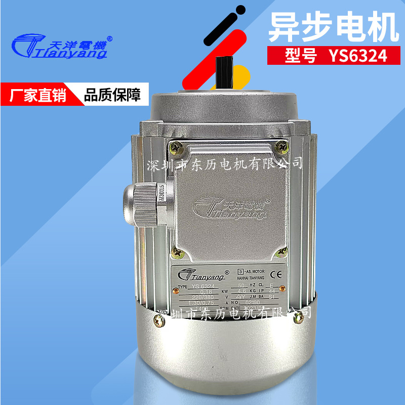 tianyang天洋电机ys6324马达3~as.motor三相电动机0.