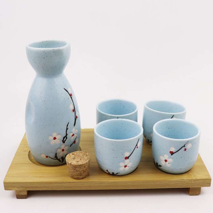 日式陶瓷清酒壶复古3两温酒壶黄酒烫酒壶烈酒具烧酒瓶白酒分酒器