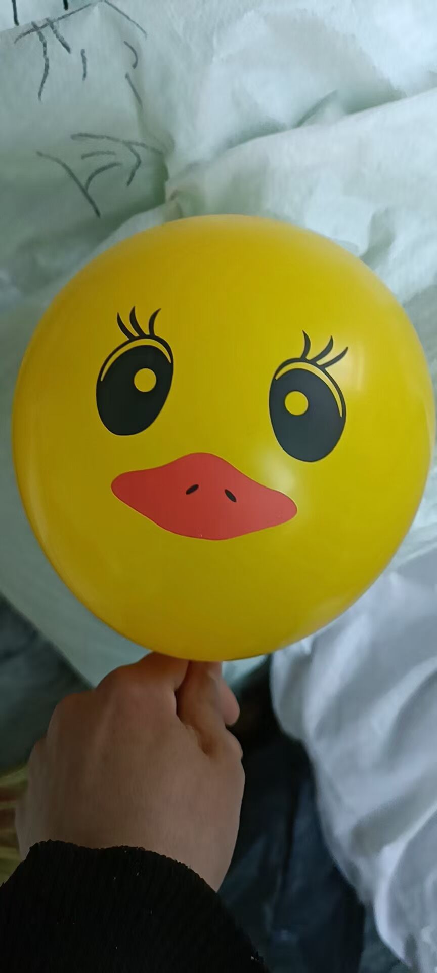 加厚小黄鸭气球微商地推小礼品可爱创意儿童卡通汽球波波球填充