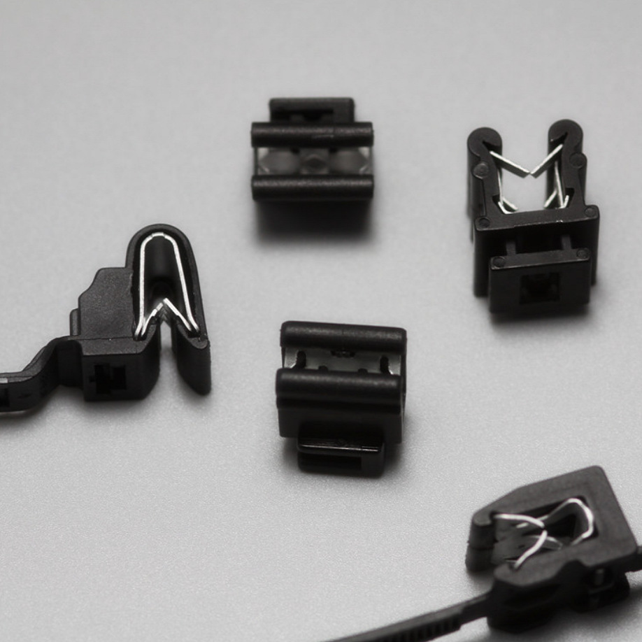 t18rec10线束电缆边缘卡扣汽车电气电线整理固定分体式钣金扎带 图片