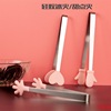 stainless steel Ice tongs household trumpet silica gel Food clip originality Palm Clamp Lemon slices Sugar Ice clip