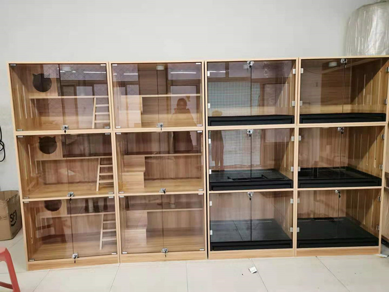 宠物店猫展示柜用品宠物活体寄养柜繁育狗笼子带展示柜繁殖狗粮