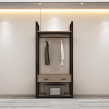 酒店家居宾馆客房公寓行李挂衣柜家具简约不锈钢衣柜0.8米可