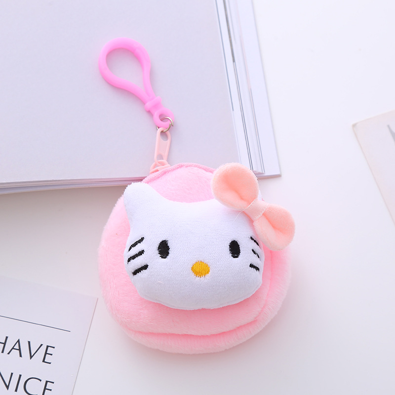 Mini Sanrio Earphone Bag Coin Bag Cute round Student Coin Purse Women's Bag Pendant Accessories Small Bag Gift