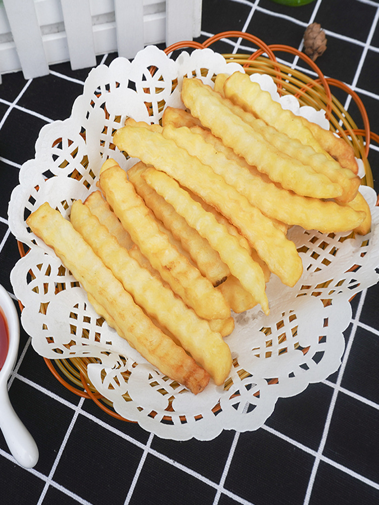 麦肯波浪薯条美式曲薯条冷冻波纹薯条大粗薯条半成品空气炸锅食材