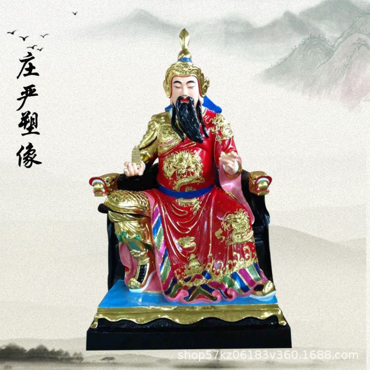 新款树脂神像托塔天王 四大天王 哪吒三太子寺庙佛像厂家设计定做