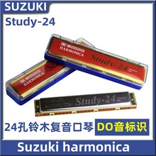 全球精选 铃木口琴24孔复音初学者成人演奏乐器 Study-24 儿童学