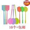 10 Plastic Fly-swatter Long handle colour household Large thickening summer lovely Mosquito Beat wholesale