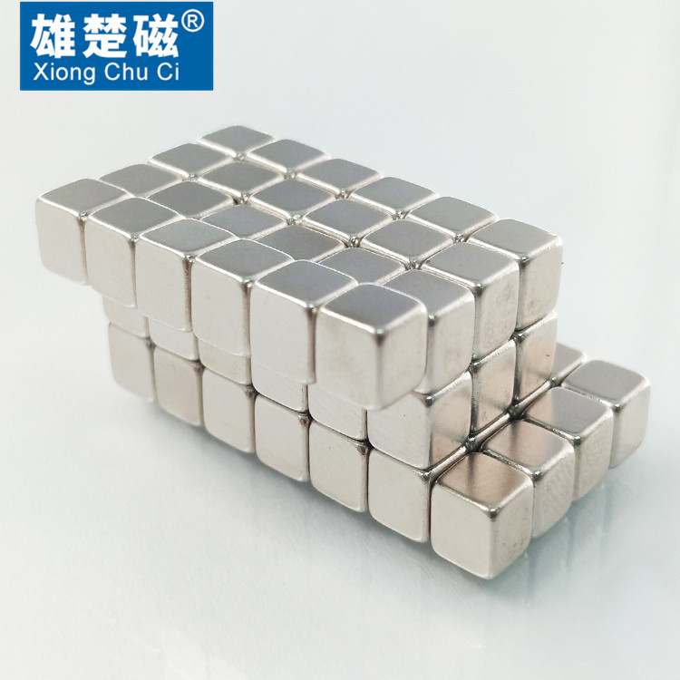 厂家直供正方形磁铁f5*5*5/4/5/10/20钕铁硼强磁铁魔方强磁吸铁石