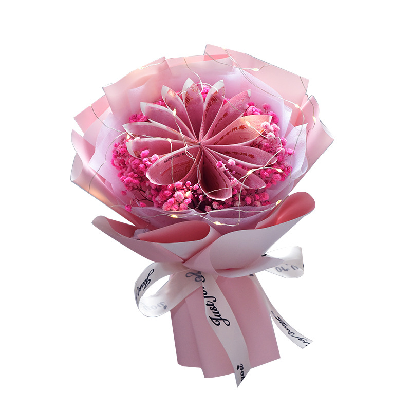 批发diy创意土豪花有钱花钱钱花束材料包生日新年节日送长辈送女