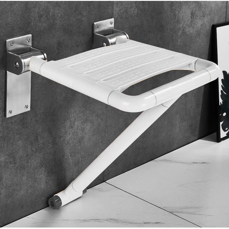 卫生间304不锈钢折叠凳浴室老人洗澡安全椅厕所淋浴房挂式防滑椅