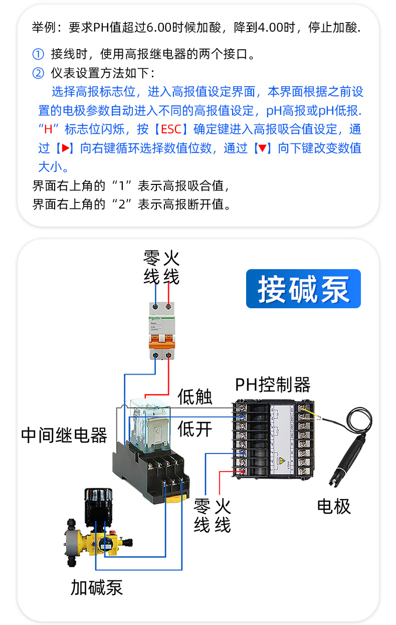 在线ph计耐酸碱耐高温ph控制器监测仪加药测试工业污水检测传感器