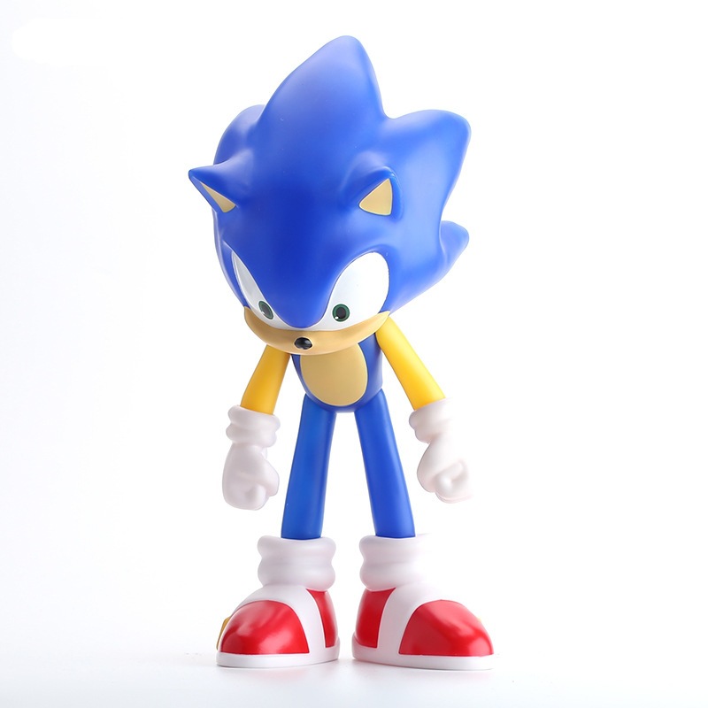 7代sonic索尼克3款带灯光pvc卡通模型二次元动漫手办装饰车载摆件