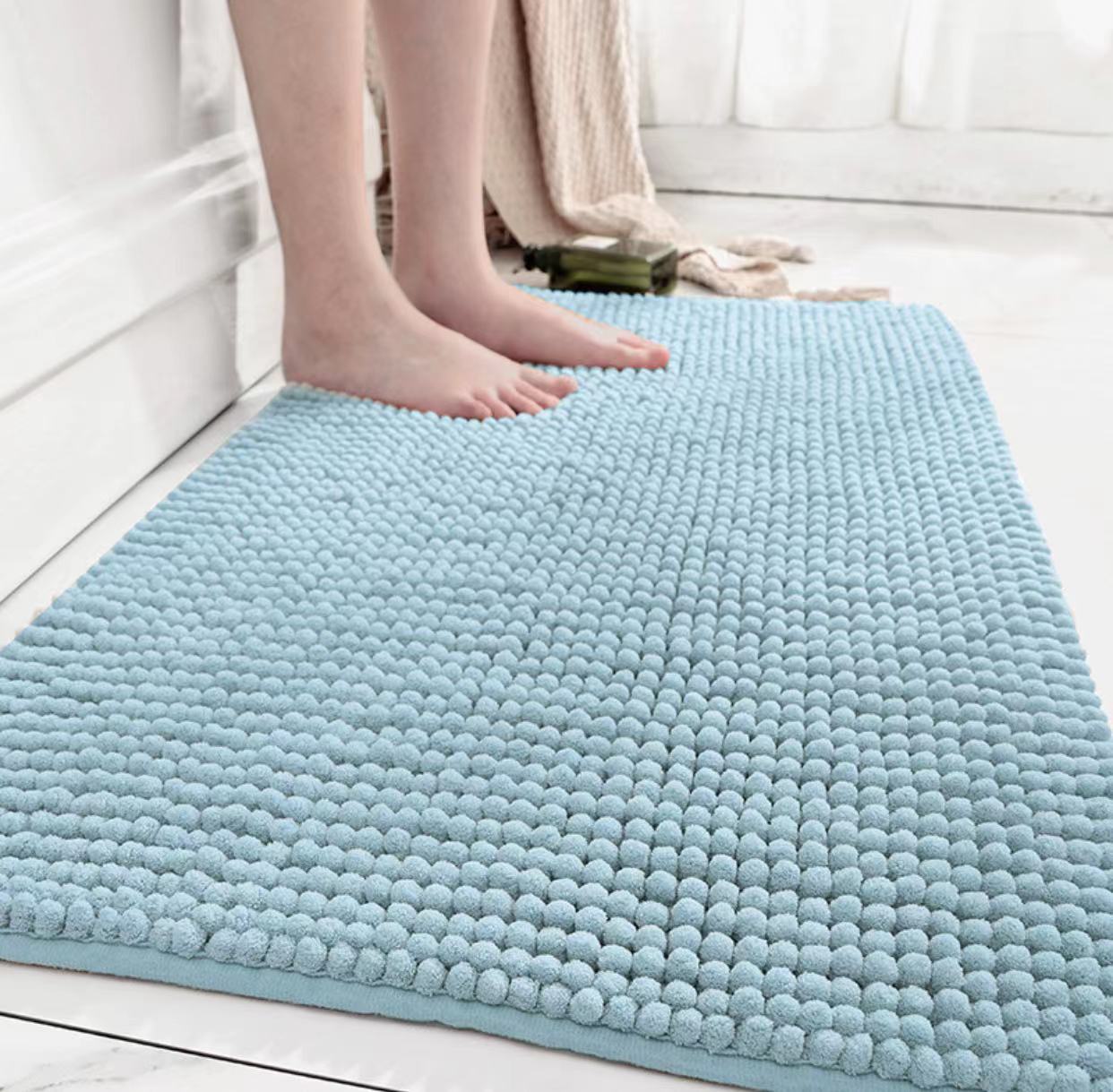 加厚雪尼尔酒店卫生间地垫家用卧室浴室门口防滑吸水脚踏垫速干垫