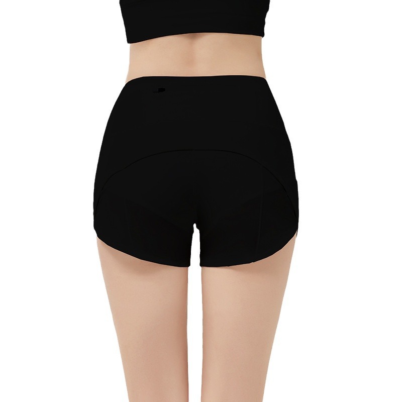 Qcfe New Comfort Loose Casual Yoga Shorts High Waist Anti-Exposure Running Sports Fitness Yoga Wear Shorts