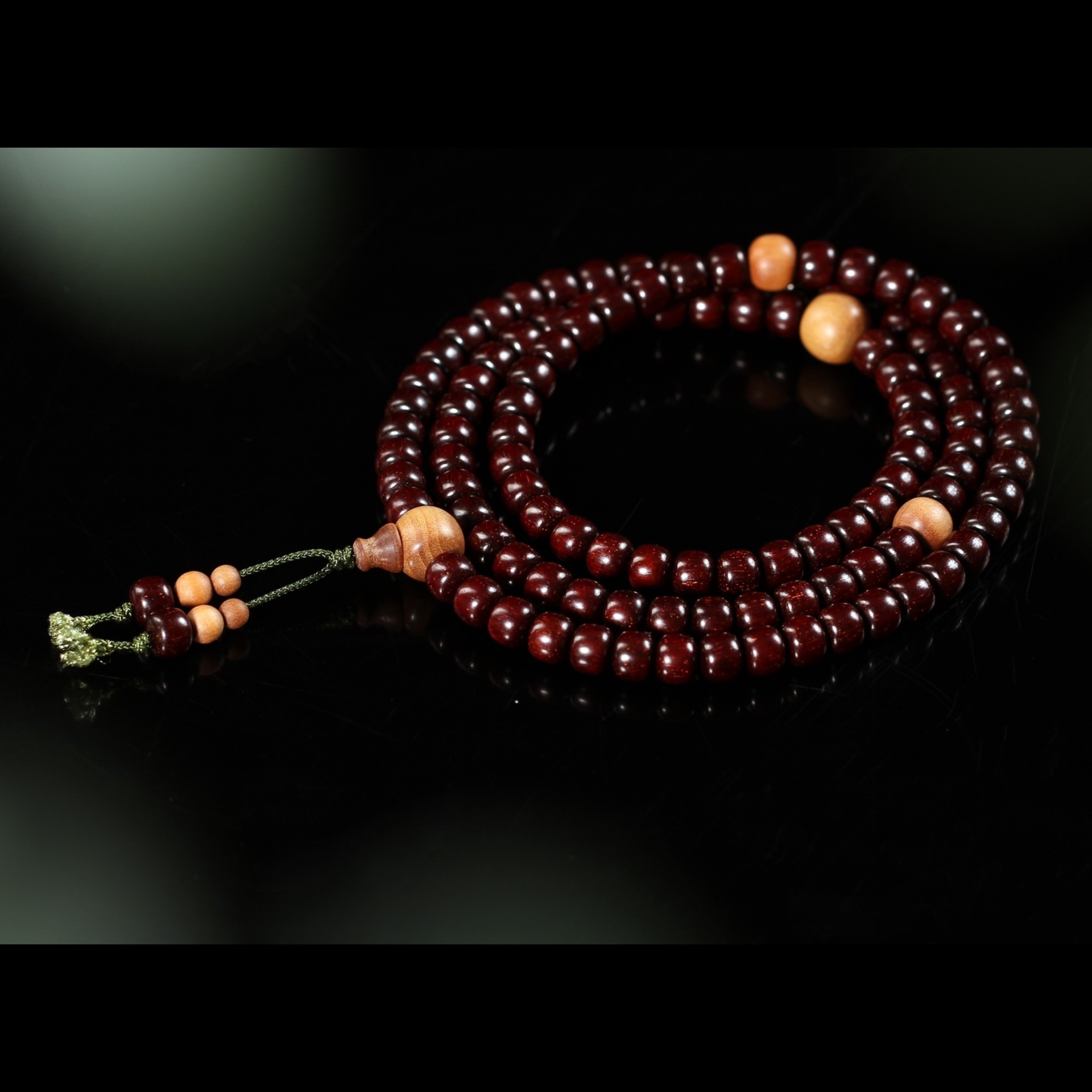 【壮的响亮】谦谦君子108颗印度小叶紫檀/印度老山檀 念珠手串