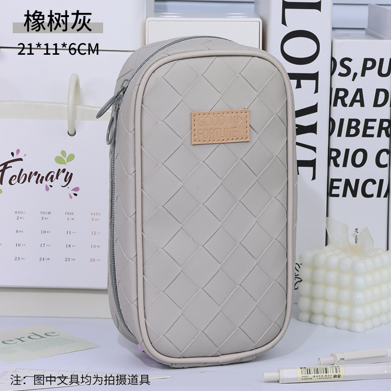 Large Capacity Multifunctional Pencil Case Korean Style Good-looking Stationery Box Junior and Middle School Students Portable Pen Buggy Bag Pencil Box