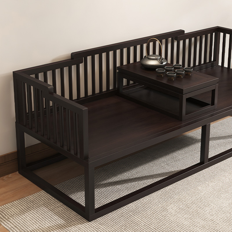 罗汉床中式客厅休闲家具万字格红木罗汉塌午休床实木床直腿罗汉床新