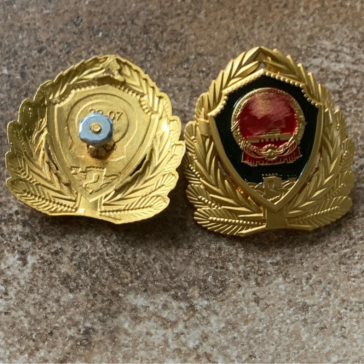 厂家供应高分子消防帽徽 金属消防帽徽新综合帽徽 量大从优