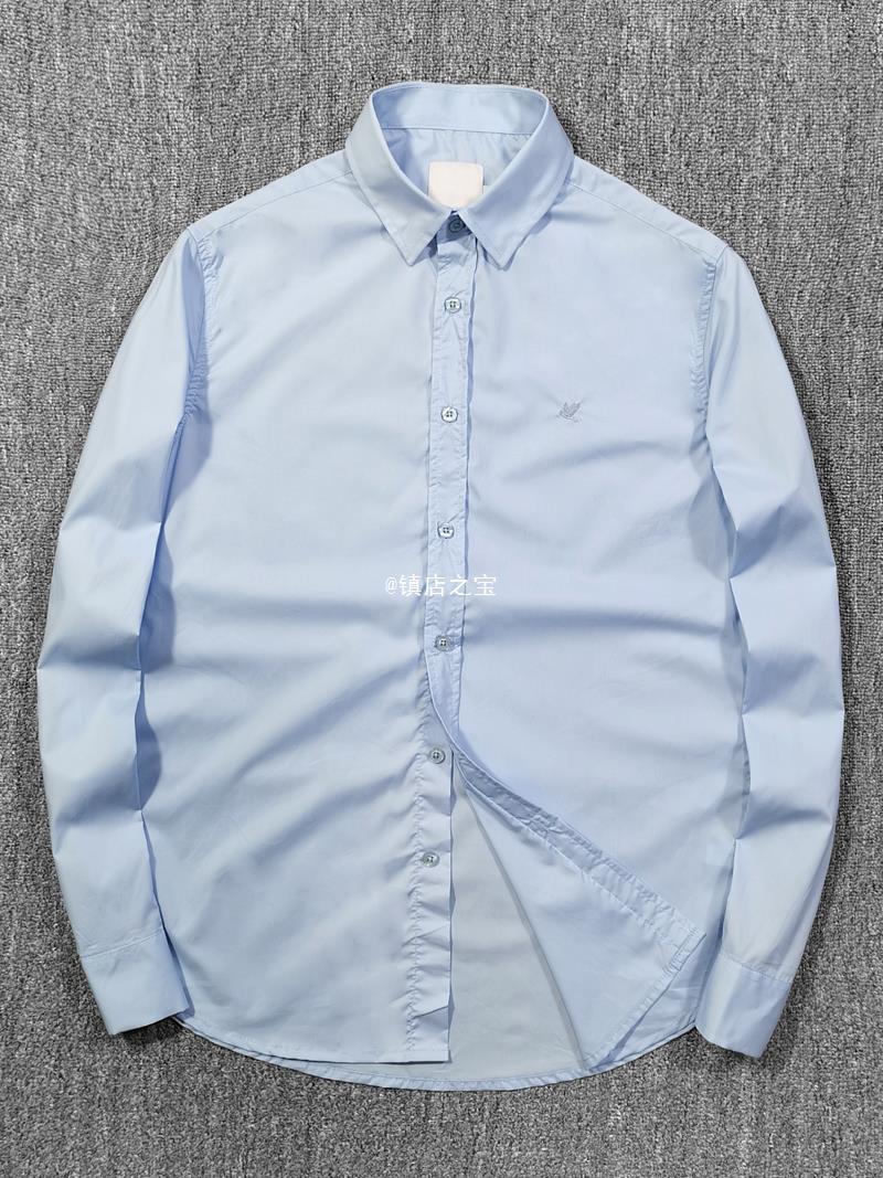 巴西100府绸水洗春季男士修身商务休闲时尚长袖衬衫衬衣-阿里巴巴