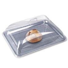 长方形透明防尘罩塑料保鲜盖面包盖蛋糕熟食点心展示盖圆形果盘盖