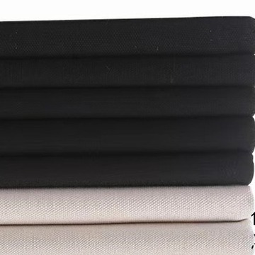 纯棉20安黑色帆布 多巴胺箱包鞋帽手袋 4*4全棉黑色布料批发零剪