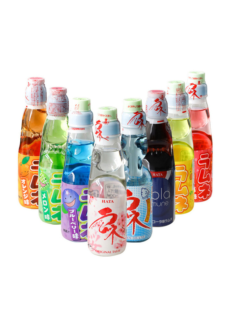 日本进口哈达哈塔波子汽水hata弹珠碳酸饮料网红果味气泡水批发