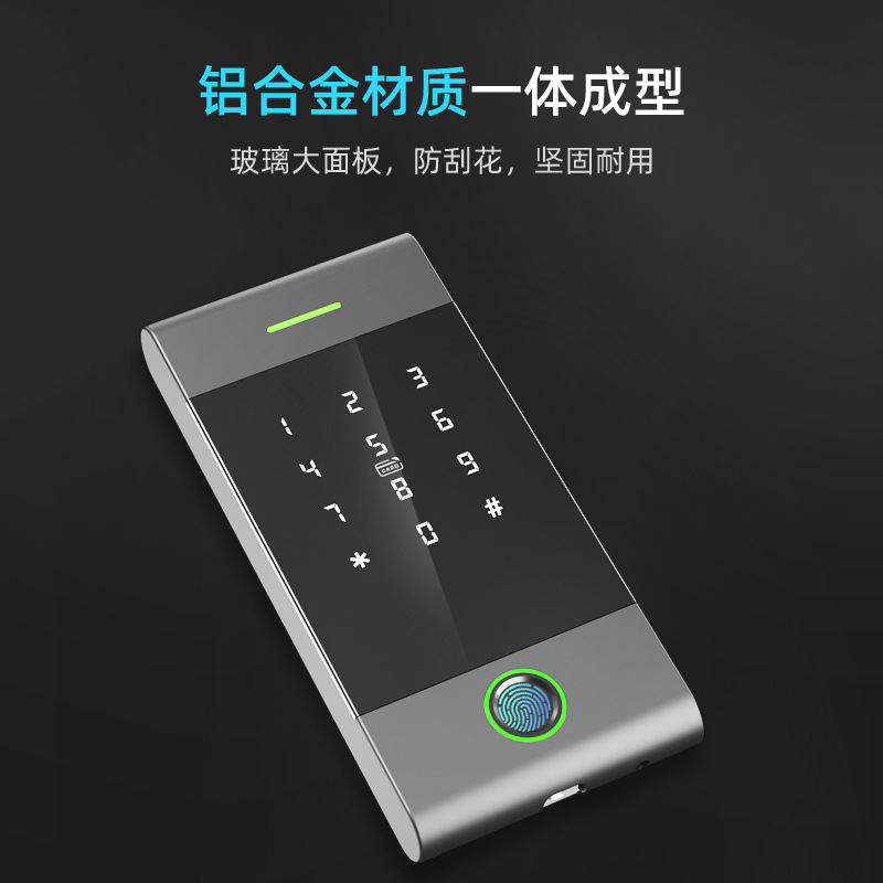 Fingerprint Lock Door Lock Ttlock WeChat Scan Code Unlock Remote Management Intelligent Attendance Machine Door Plate Time Recorder