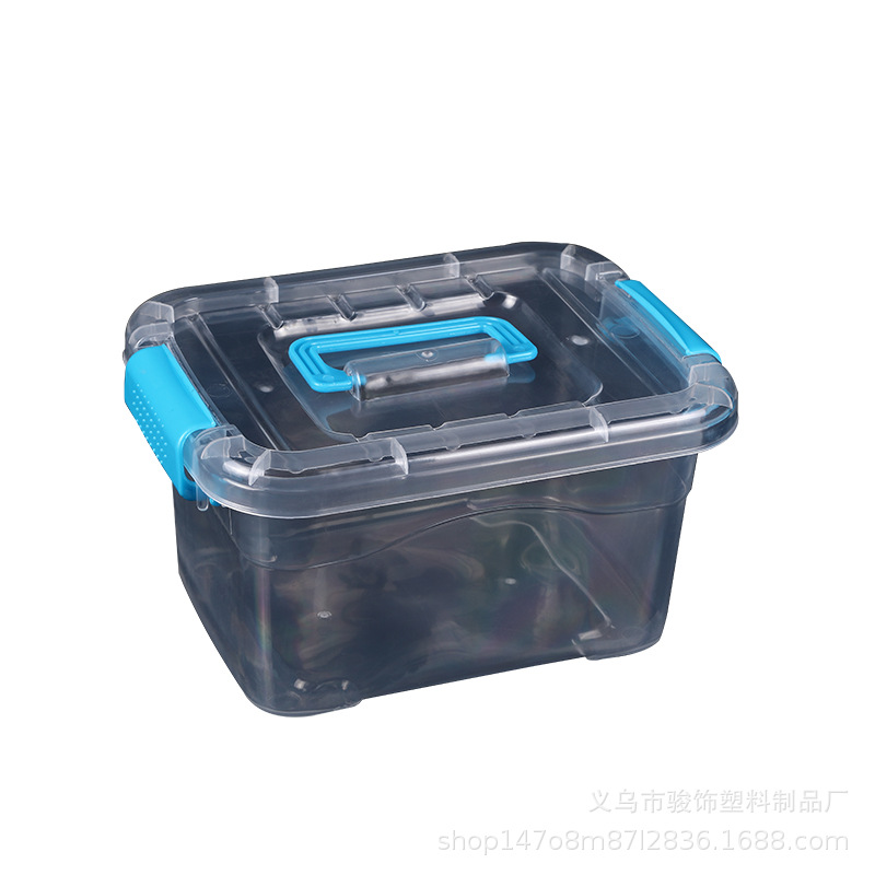 Toy Large and Medium Size Small Size Hand Carry with Cover Household Transparent Thickened Storage Box Storage Box Toy Storage Box Vehicle-Mounted Box