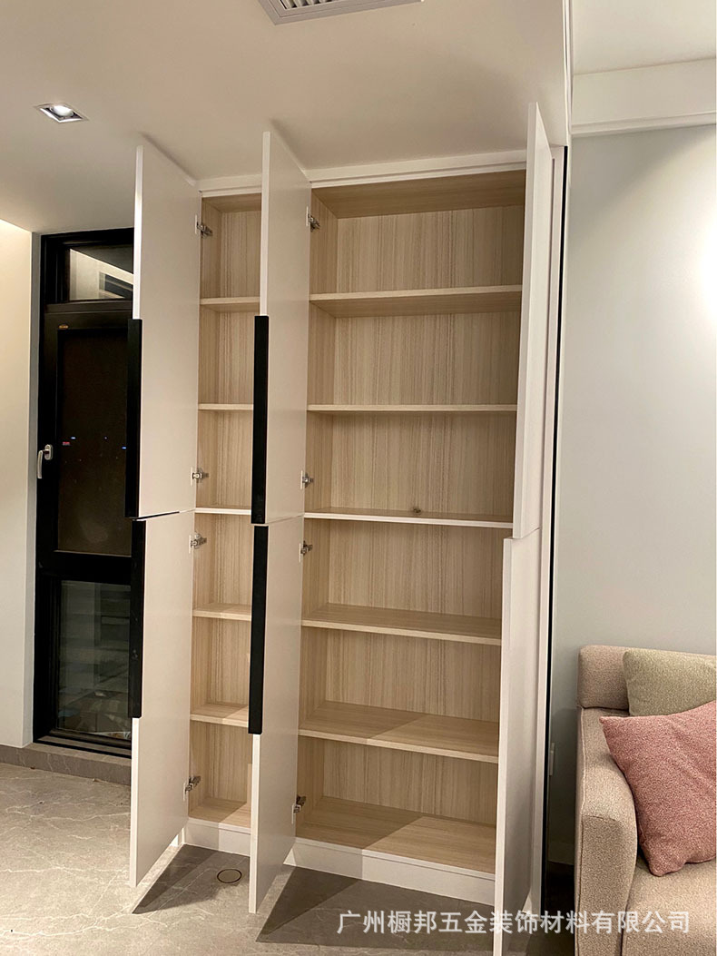 橱柜厨门衣柜柜门抽屉超薄免开槽加长把手免开孔打孔封边隐形拉手