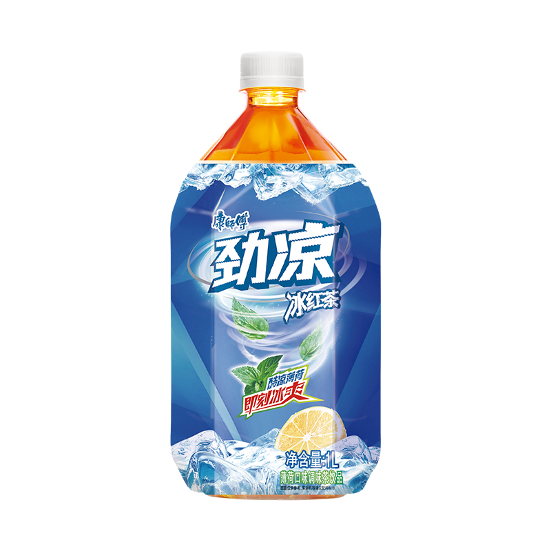 劲凉冰红茶1l*12瓶整箱 薄荷口味调味茶饮料夏季清凉饮料-阿里巴巴