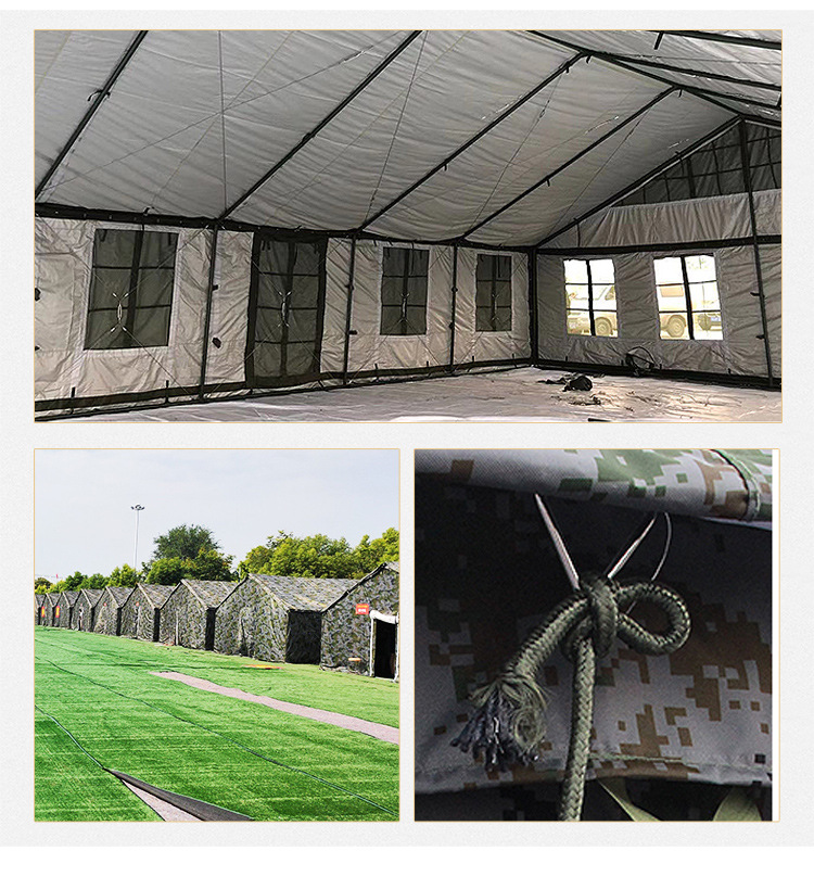 军诺厂家直供03型班用帐篷迷彩挡雨水户外训练帐篷