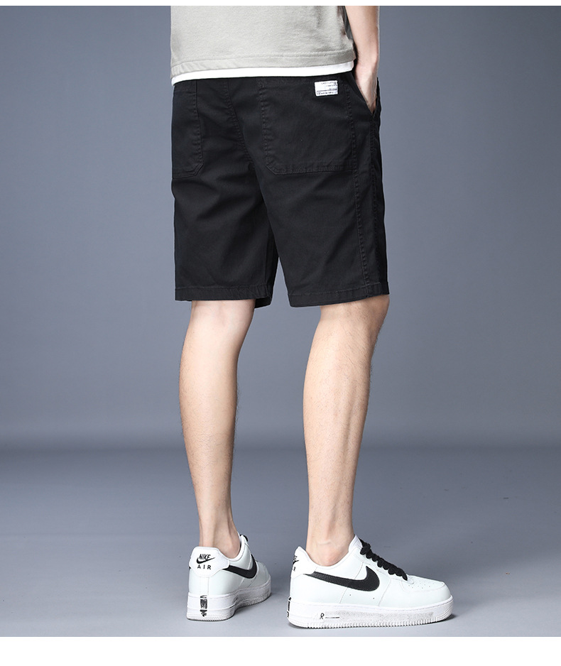 夏季薄款半截休闲牛仔短裤男士直筒宽松五分裤中裤子男裤夏天外穿
