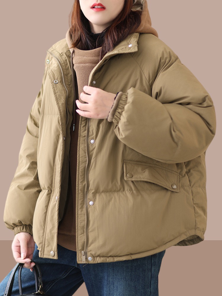 棉衣棉服女士2023新款爆款冬季加厚夹棉外套大码时尚短款羽绒棉袄