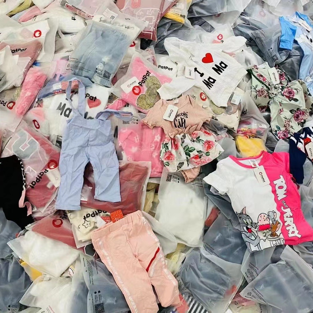 patpat童装杂款 kids mix 外贸品牌工厂尾货时尚潮流服装库存批发