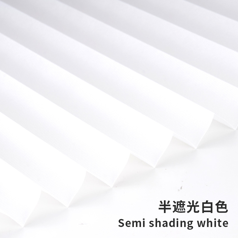 Curtain Cross-Border Simple Non-Woven Paste Pleated Blinds Pleated Shades Folding Semi-Full Shading Non-Woven Fabric